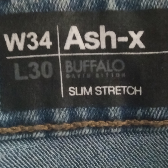 Buffalo David bitton size 34 color sandy blue 81% cotton - Picture 2 of 8